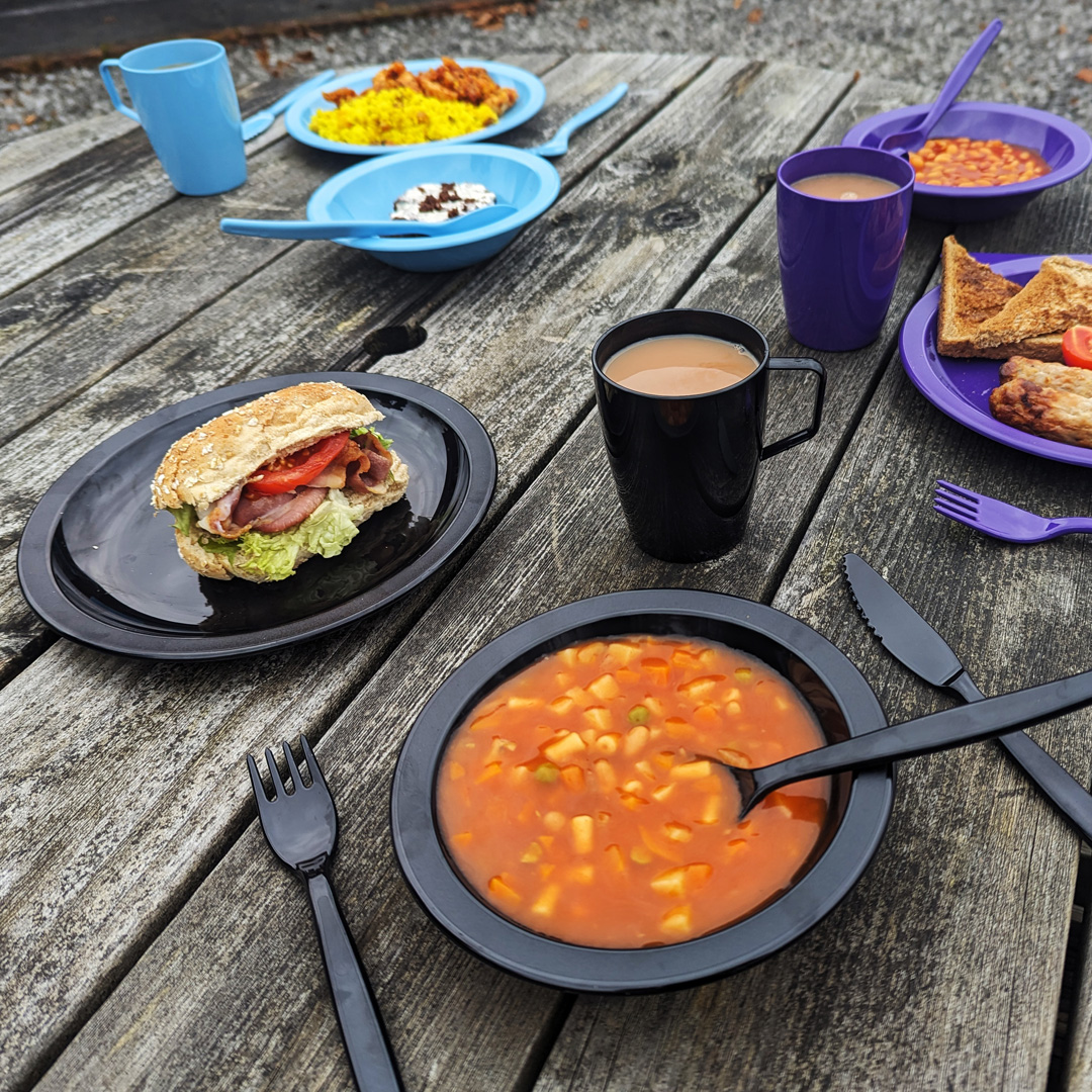Camping Dining Set at campsite lunch