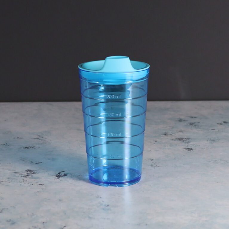 Graduated Tumbler with Spout in blue