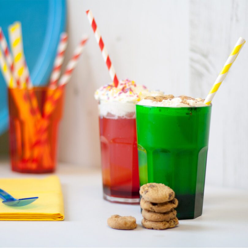 Rainbow American Style Tumblers with Milkshakes