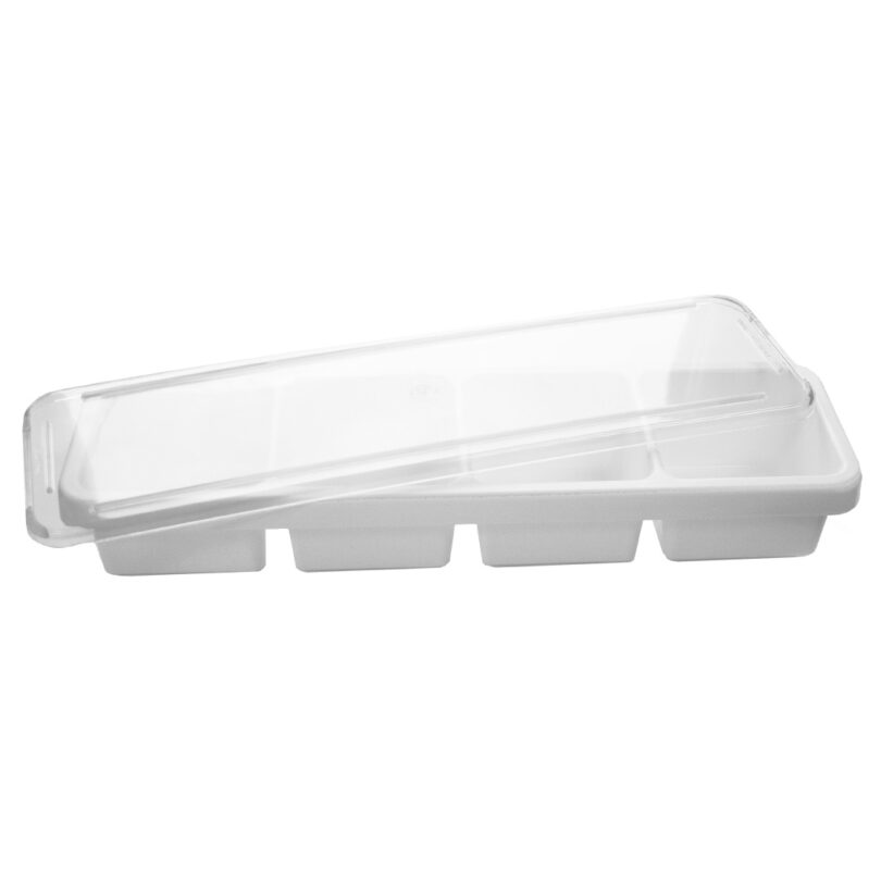 4 Compartment Caddy Dish with Lid