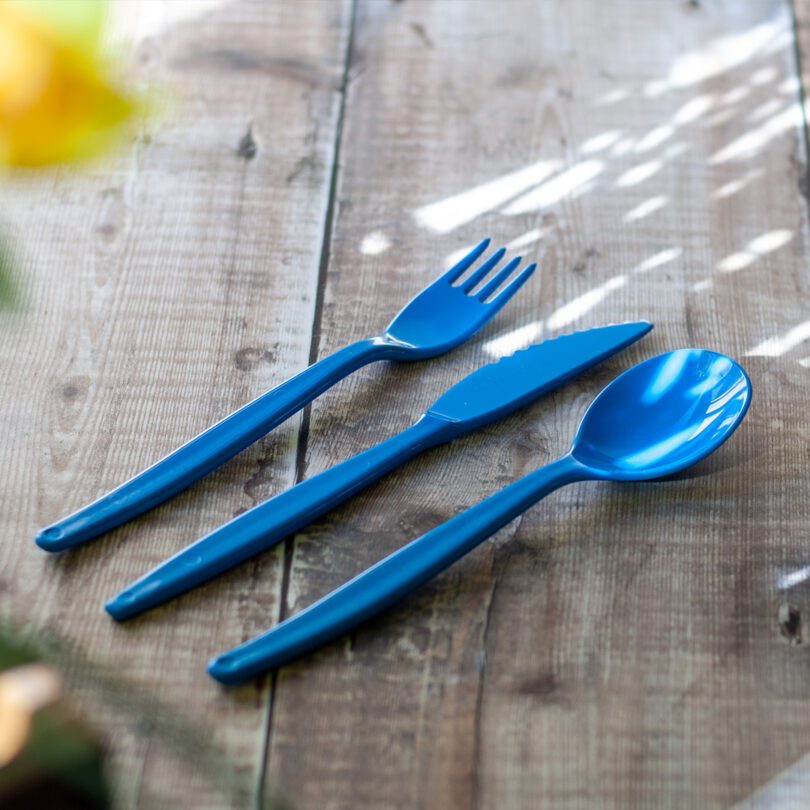 Blue Standard Size Cutlery Set