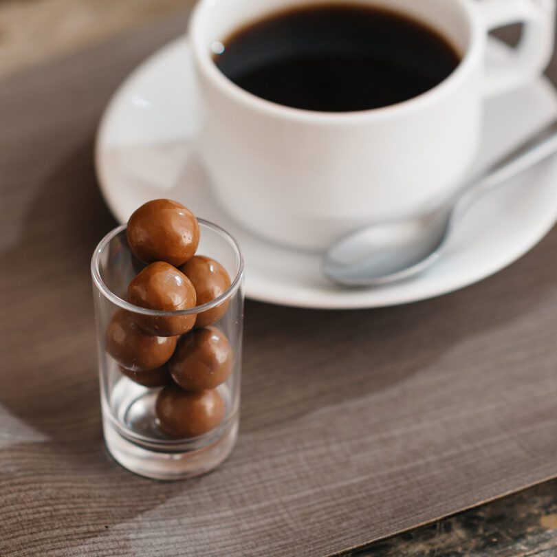 Reusable Plastic Shot Glasses with confectionary