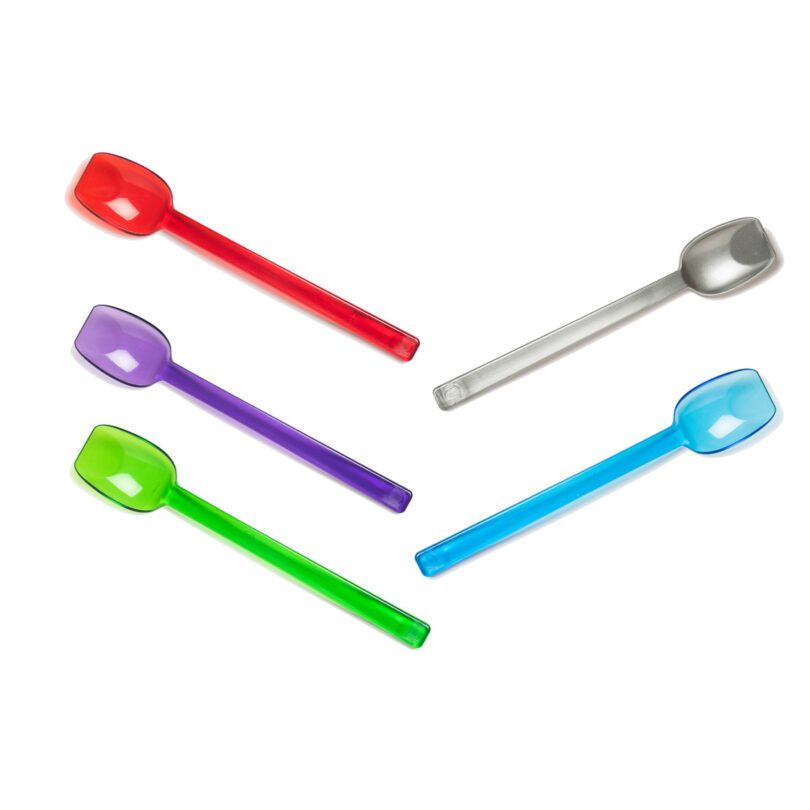 Narrow Feeding & Dessert Spoons in Assorted Colours