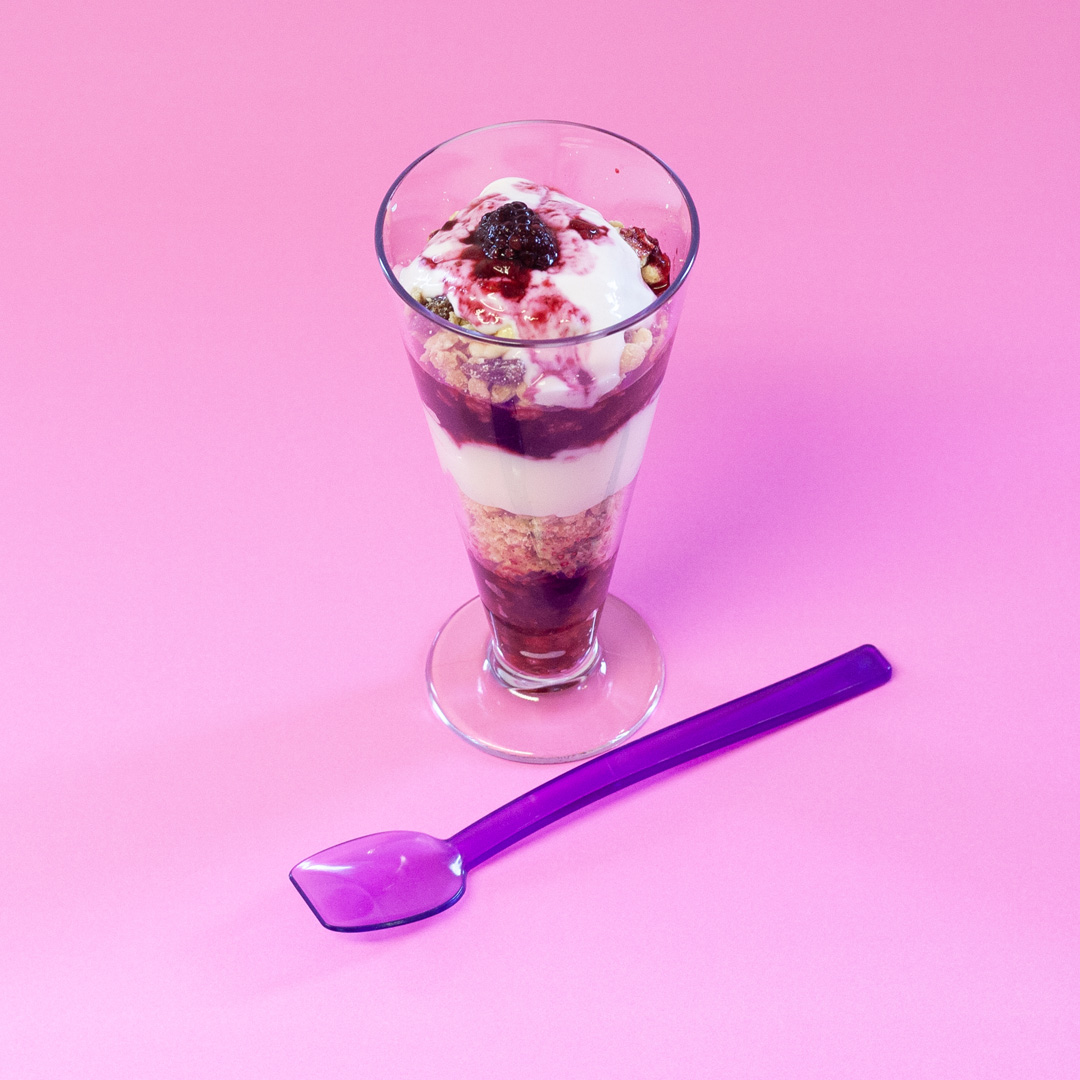 Dessert & Feeding Spoons with a Sundae Dessert