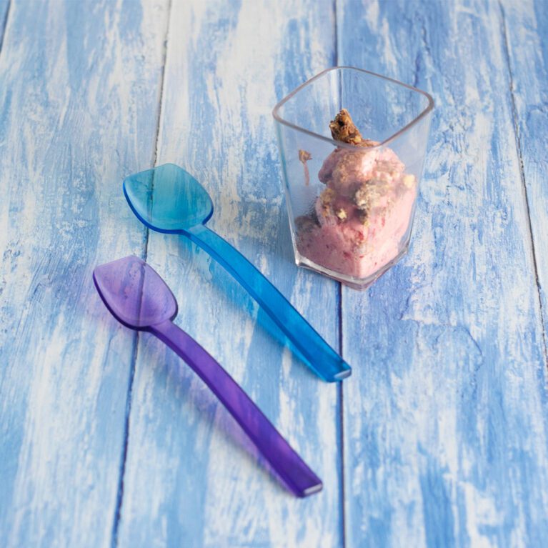 Wide Dessert & Feeding Spoons with dessert pot