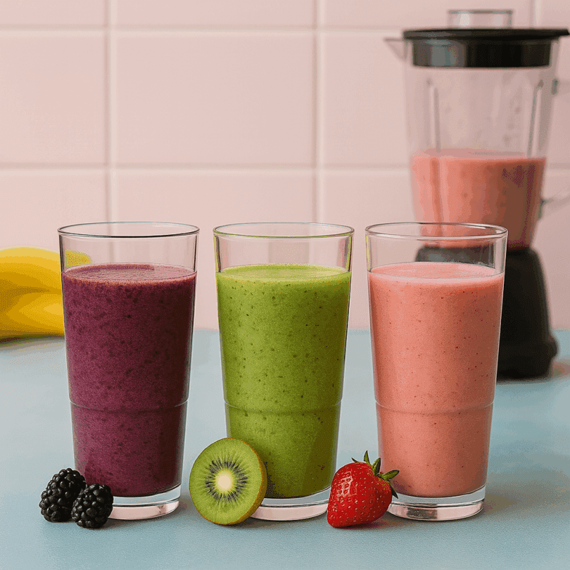 Half Pint Tumblers with Smoothies