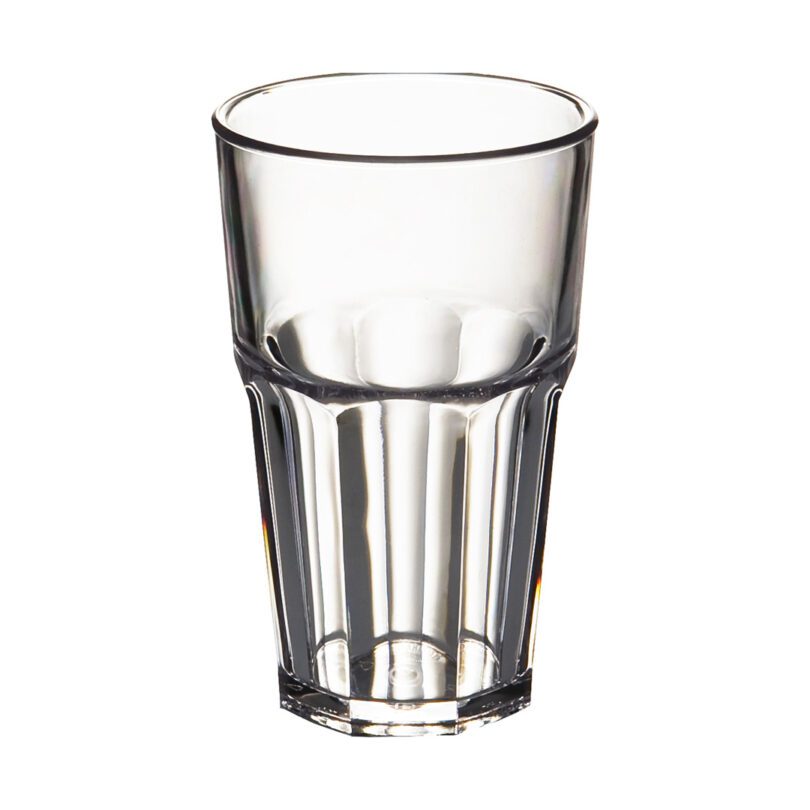 Large American Style Break Resistant Plastic Glass