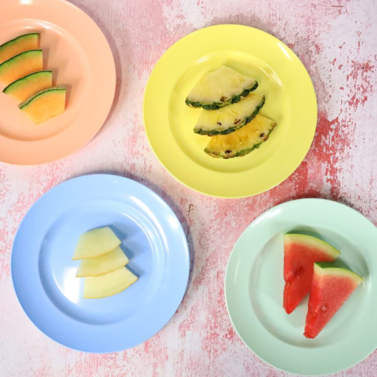 Children's Pastel Plastic Plates