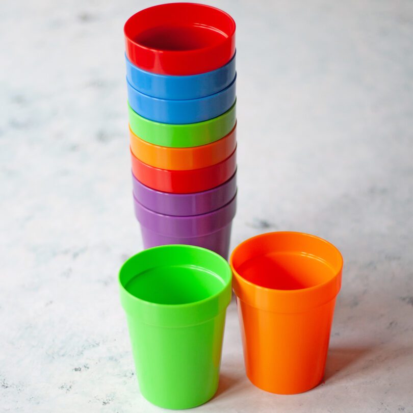 Stacked Rainbow Children's Tumbler Set