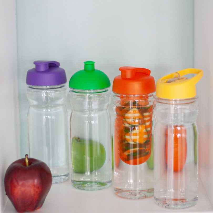 Range of Reusable Water Bottles with Various Types of Spouts