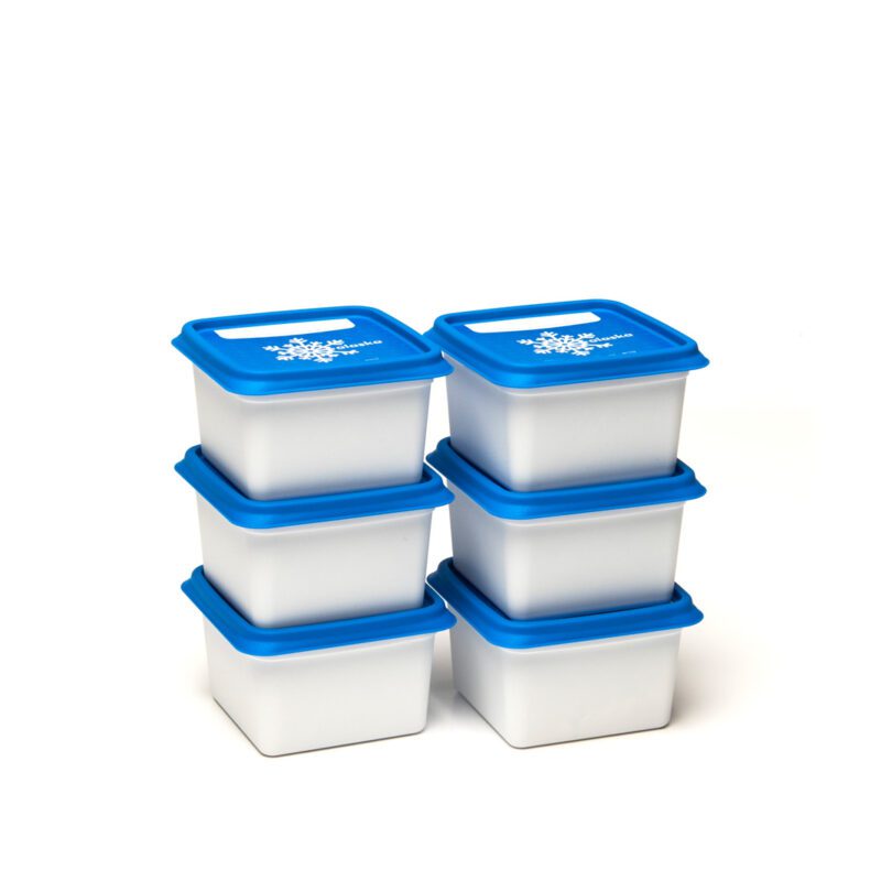 Stacked Set of 6 Alaska 200ml Freezer Storage Containers