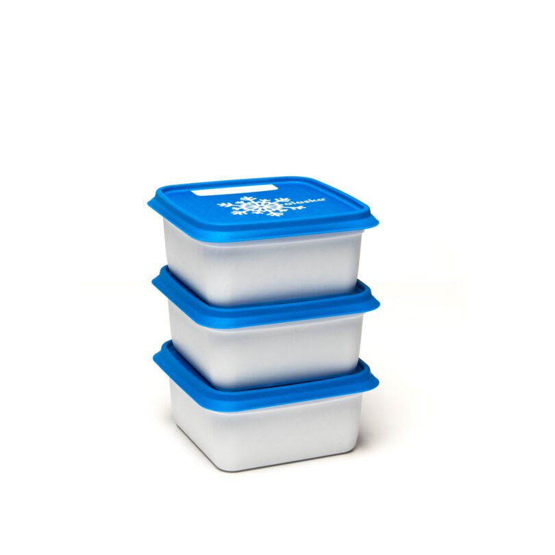 Stacked x3 Alaska 500ml Freezer Storage Boxes