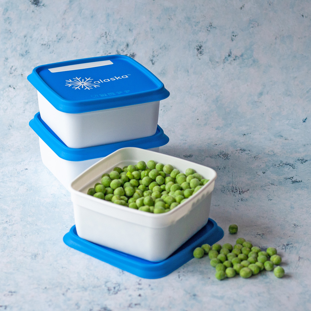 Alaska 500ml Freezer Storage with frozen vegetables