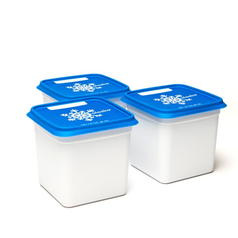 Set of 3 Alaska 1.2L Freezer Food Containers