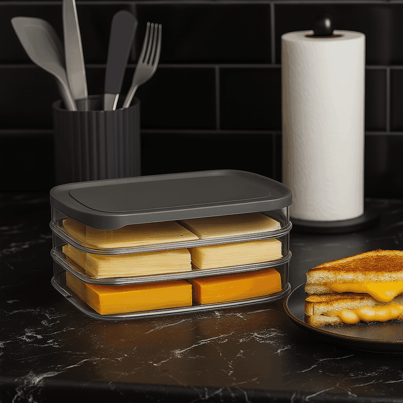 3 Compartment Fridge Box with Cheeses