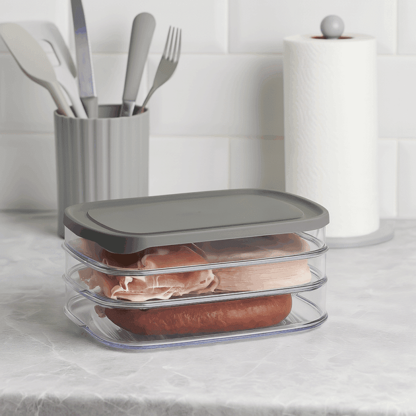 3 Compartment Food Storage Box for Cold Cuts