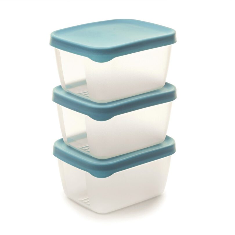 Stacked x 3 OptiFridge 900ml Storage Containers