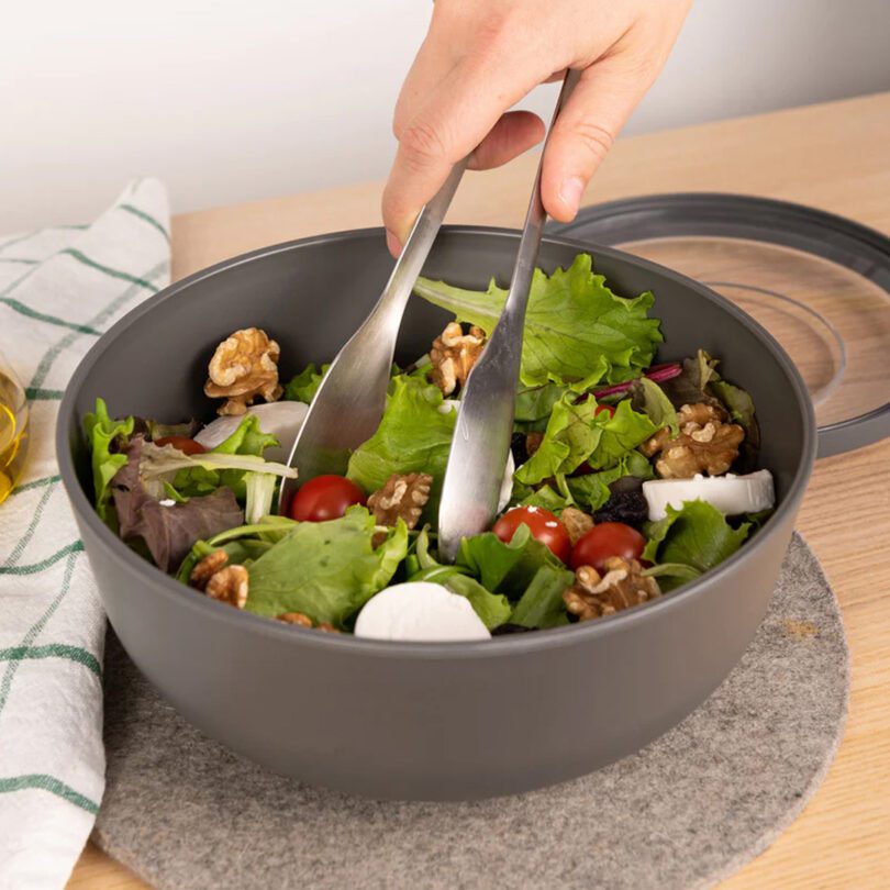 Salad in Grey 2L Bowl