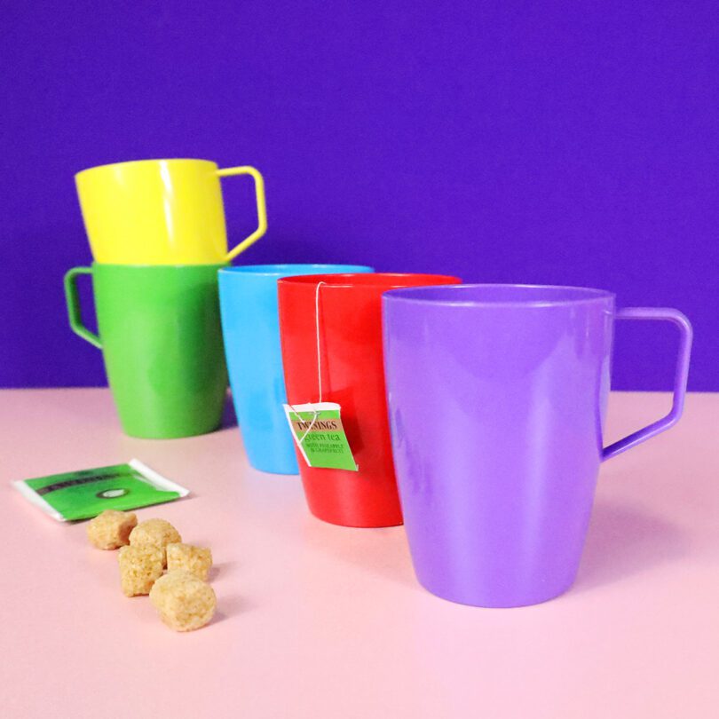 Rainbow Plastic Mugs