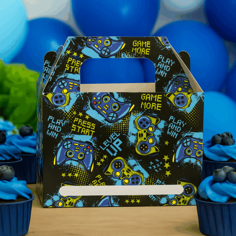Gaming Design Lunch Boxes at Children's Party