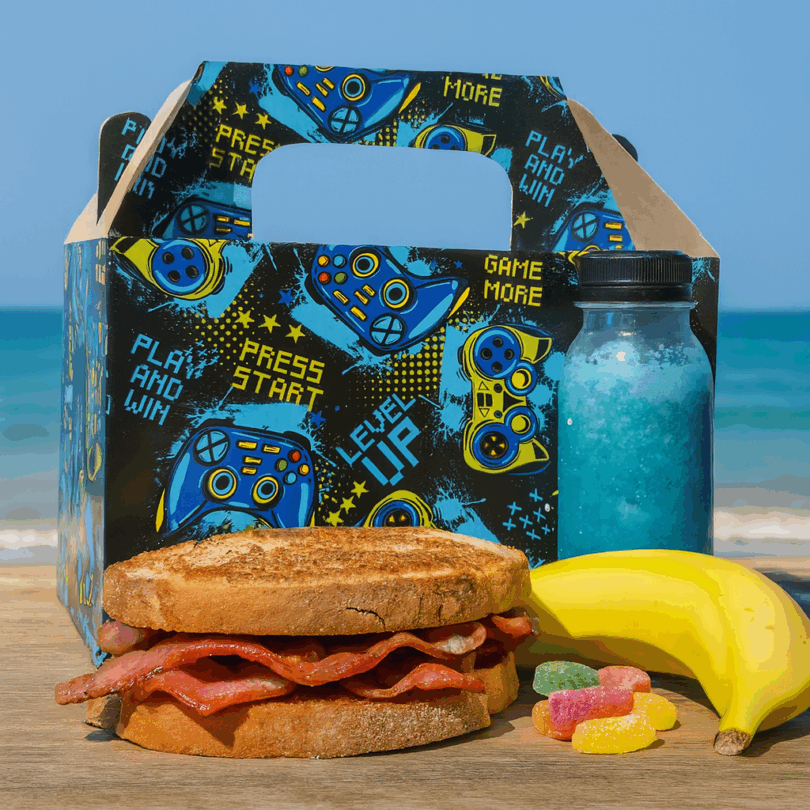 Gaming Design Lunch Boxes in Seaside Setting