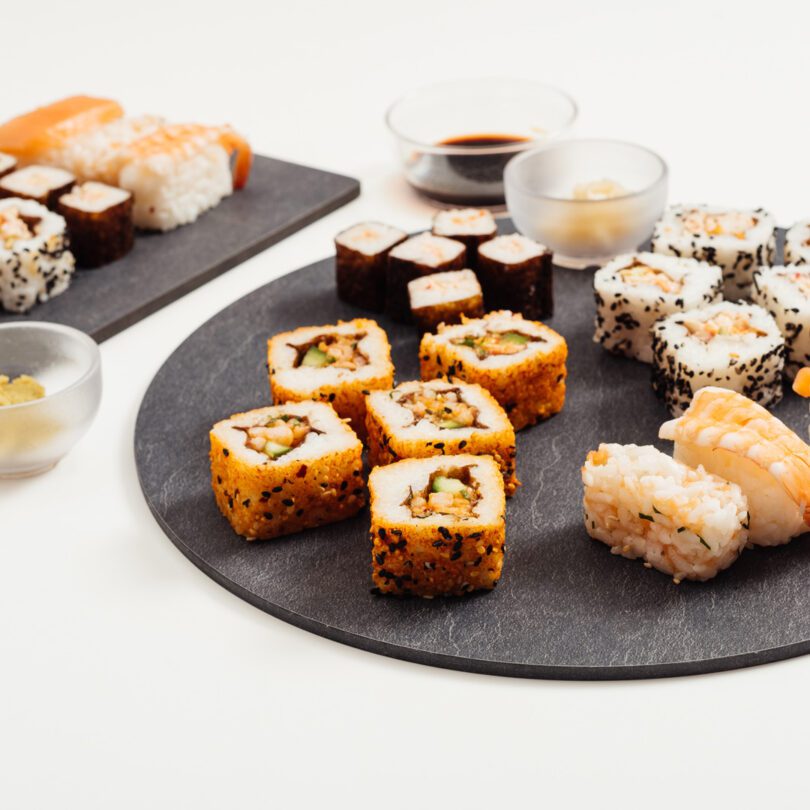 Sushi on 30cm Slate Board