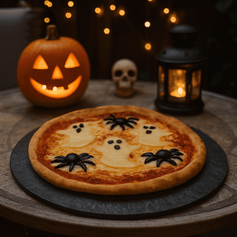 Halloween Pizza on Slate 30cm Board