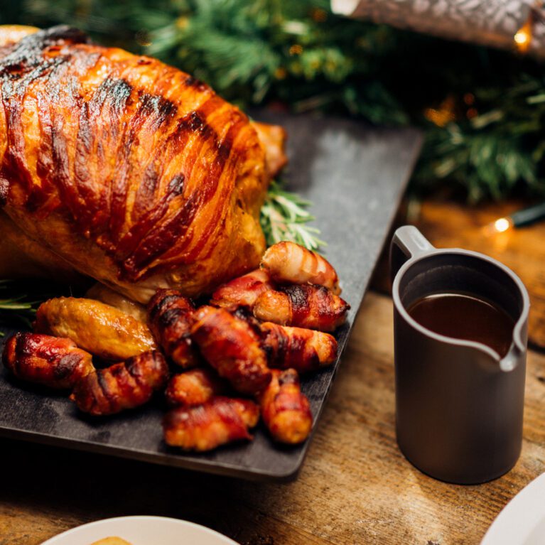 Individual Gravy Jugs with Roast Dinner