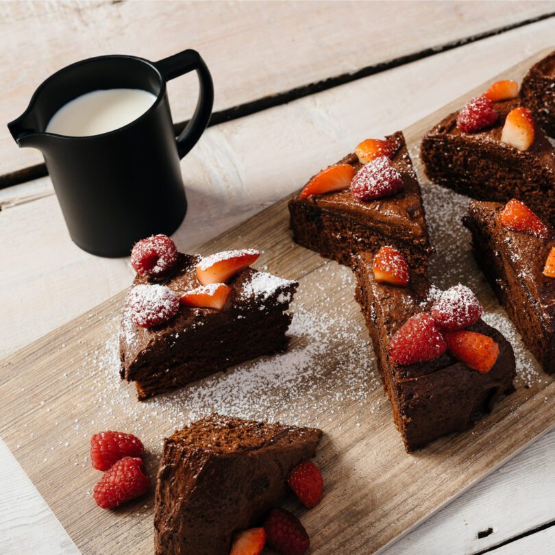 Brownies on Vintage Food Platter