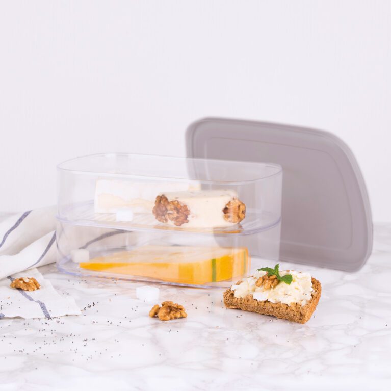 1 Compartment Cheese Storage Box in use