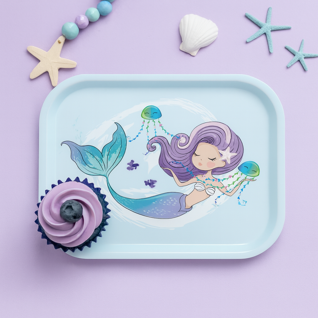 Mermaid Print Children's Tray