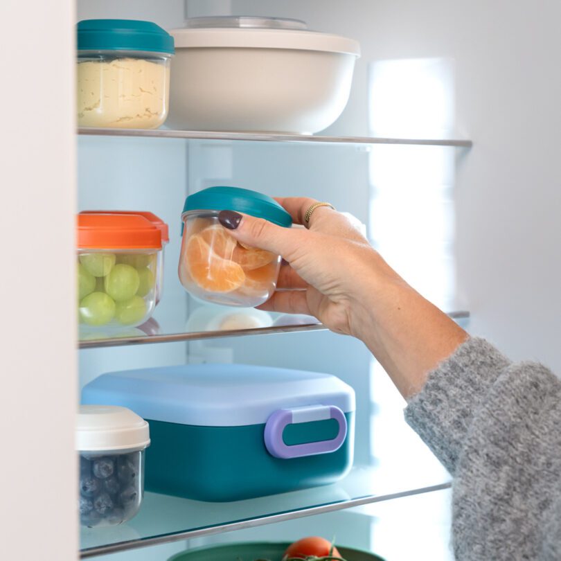 Rikko Snack Pots in Fridge