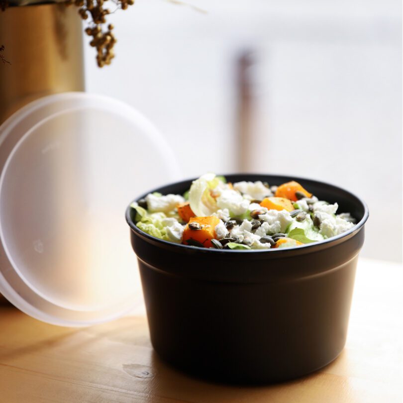 AmusePro 500ml Round Container with Rice Salad