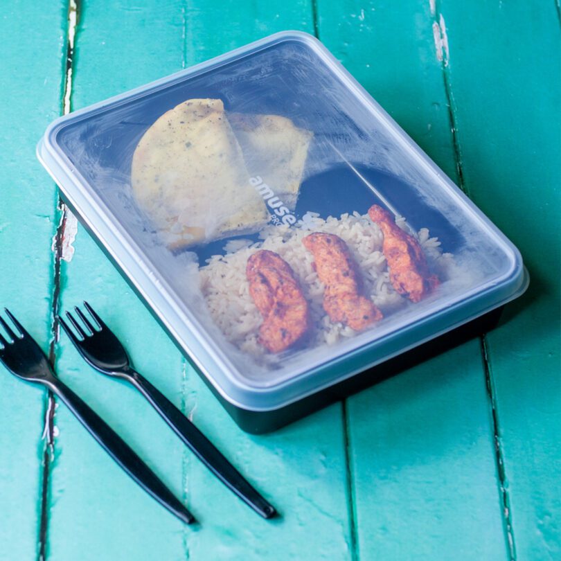 Indian Takeaway in AmusePro Large Food Container