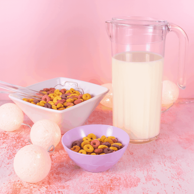 Fridge Jug with Milk and Cereal