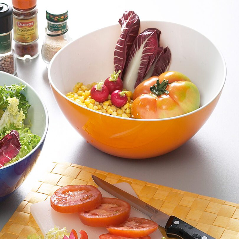 Fresh Veg Display Bowl with Curved Edge