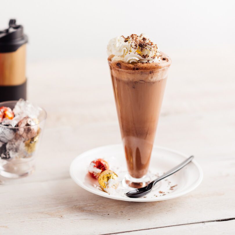 Coffee in Tall Sundae Glass