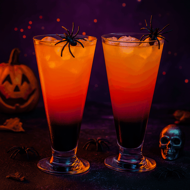 Halloween Cocktails in Sundae Glasses