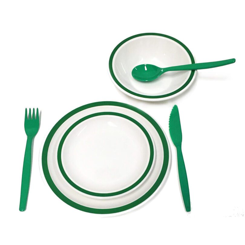 Emerald Green Christmas Duo Dining Set