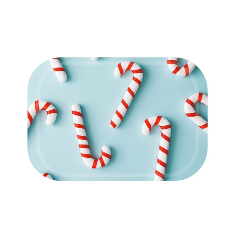 Christmas Themed Candy Cane Mini Serving Tray