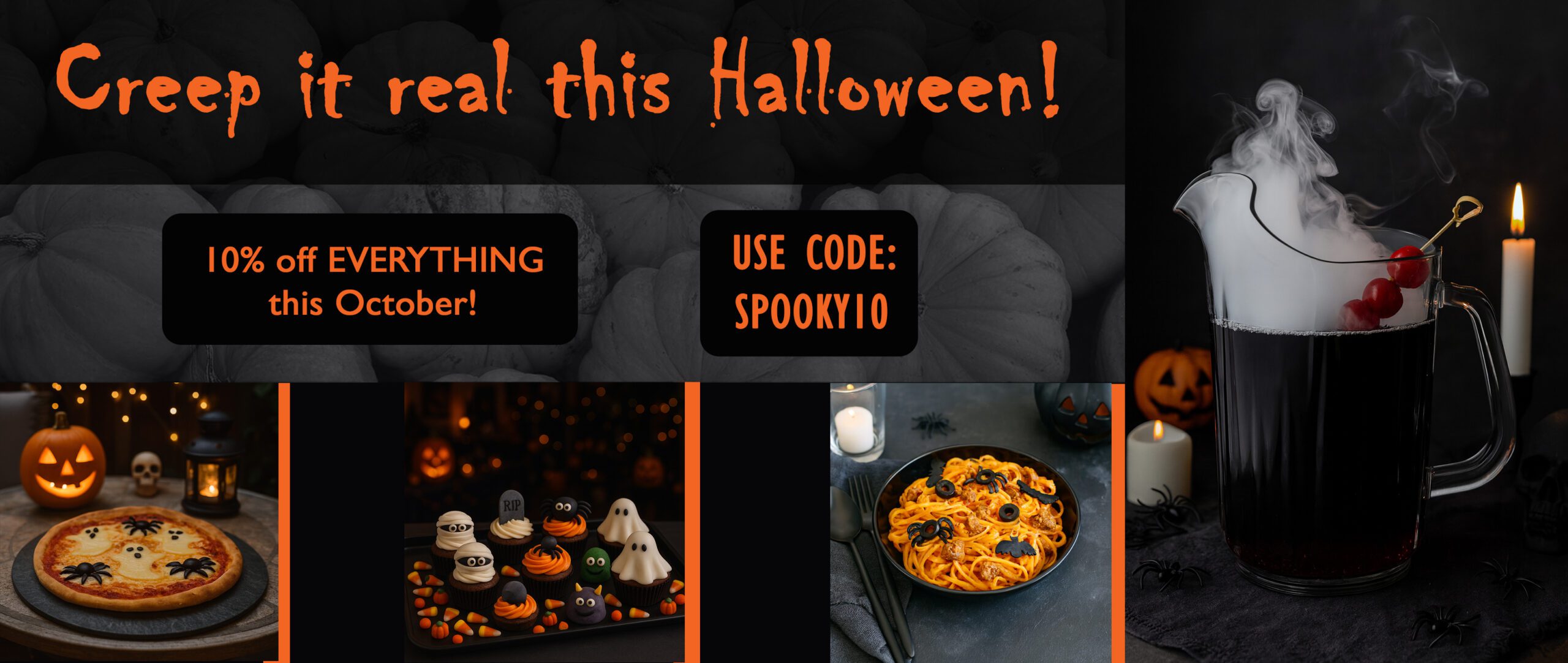 Halloween Website Banner 2025