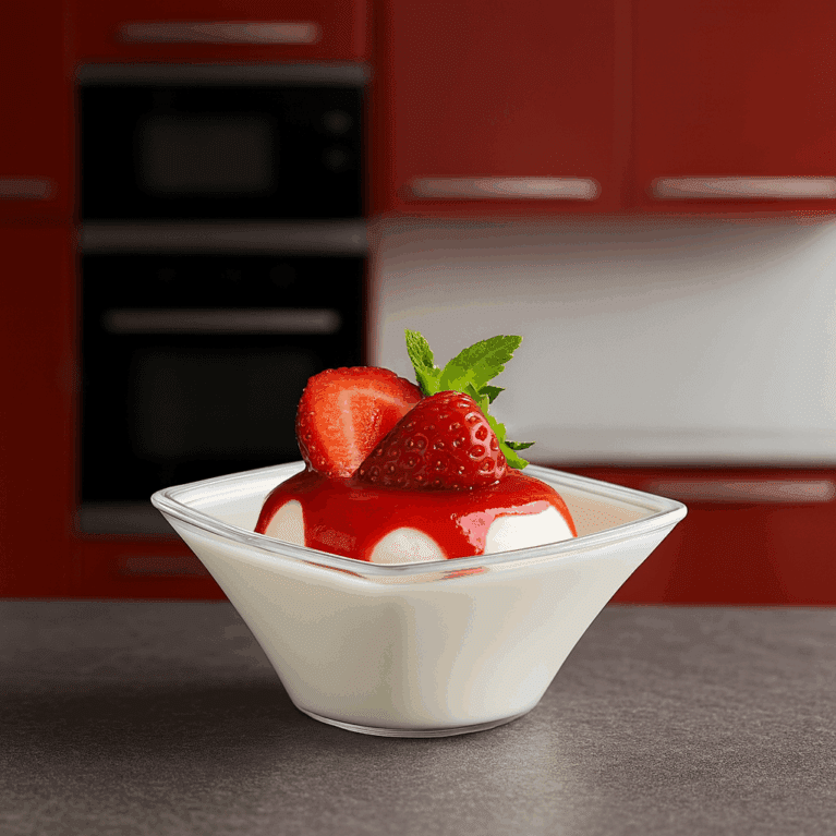 Square Dessert Bowls with Stylish Pudding