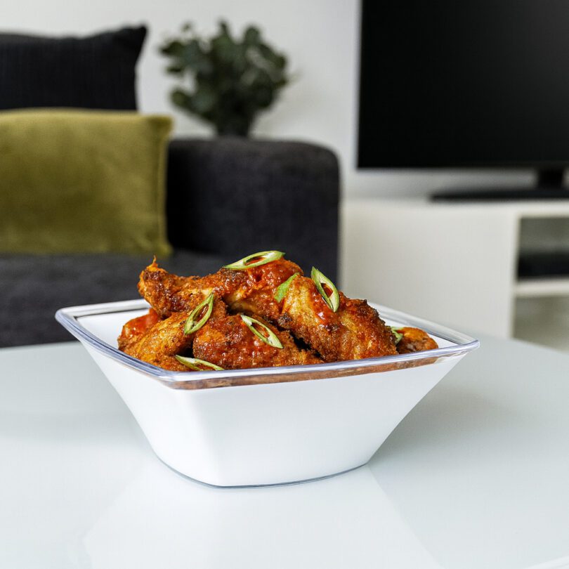 Square Medium Serving Bowl in Living Room Setting