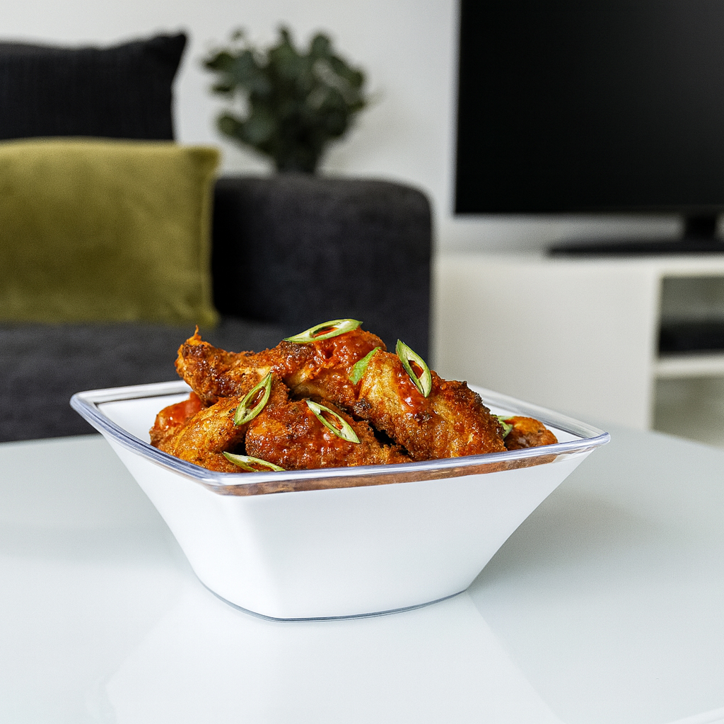 Square Medium Serving Bowl in Living Room Setting