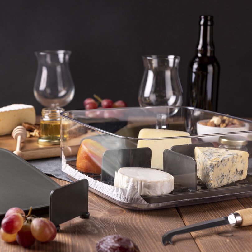 Cheese Saver Box with Dividers