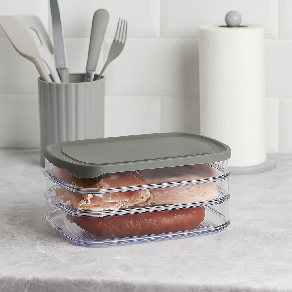 3 Compartment Food Storage Box for Cold Cuts
