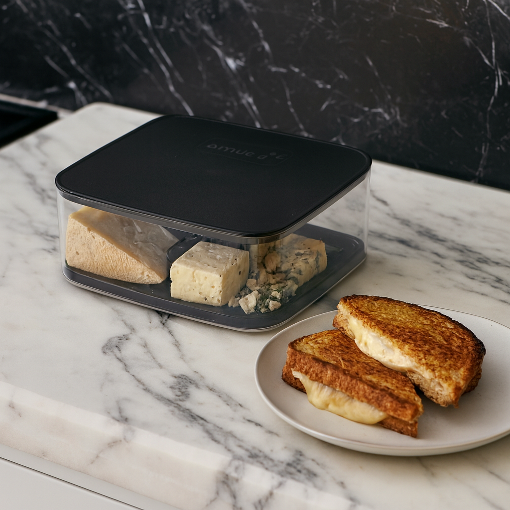 Speciality Cheese Storage Box with Cheese Toasties