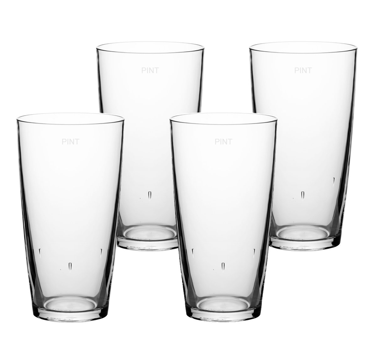 Aura Beer Pint Glass Set - Pack of 4