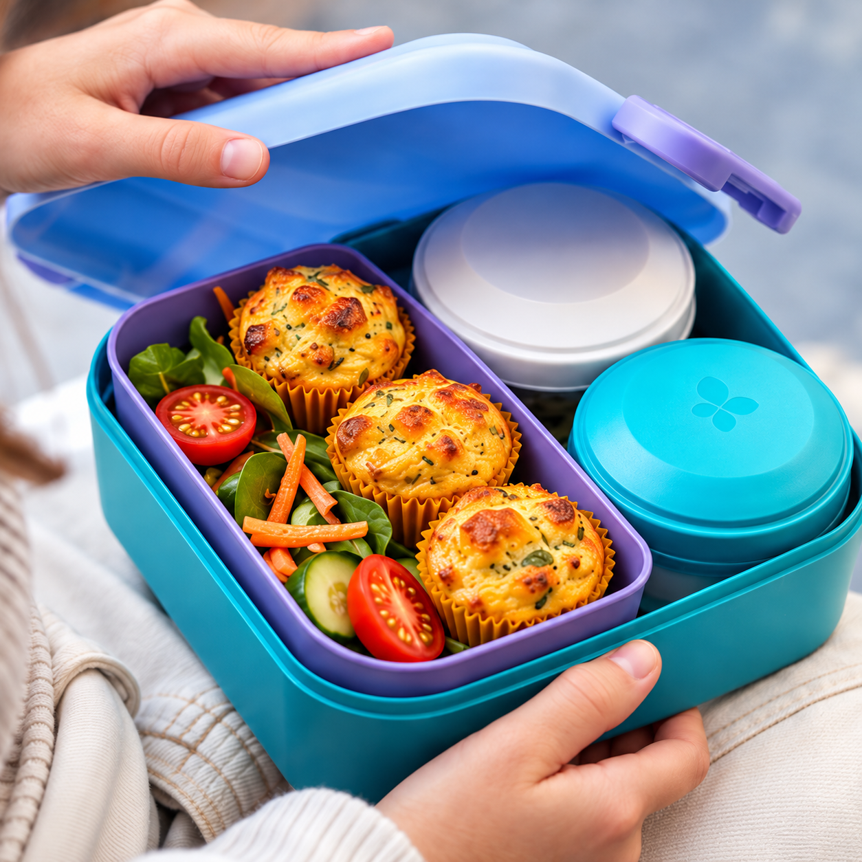 Pumpkin Cheese Muffins for School Lunch